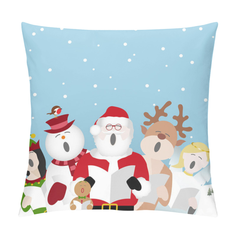 Personality  Singing Christmas Characters Pillow Covers