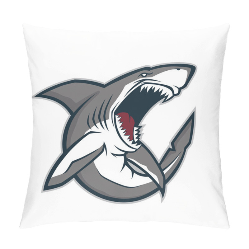 Personality  Angry Shark Mascot Pillow Covers