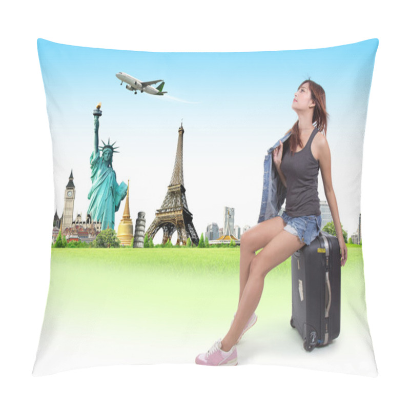 Personality  Travel The World Monument Concept Pillow Covers