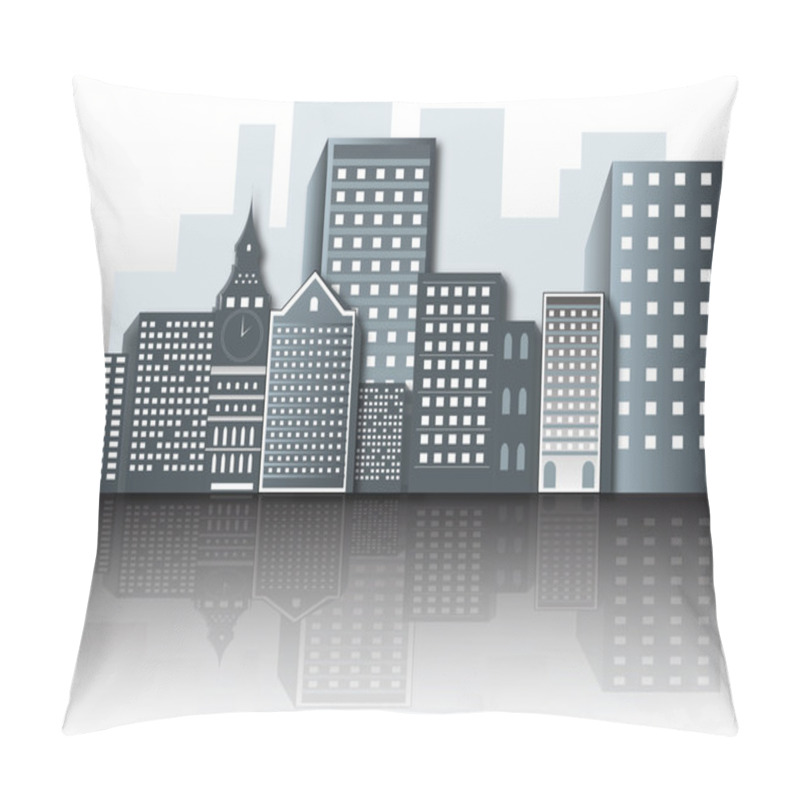 Personality  Isolated Business Buildings Pillow Covers