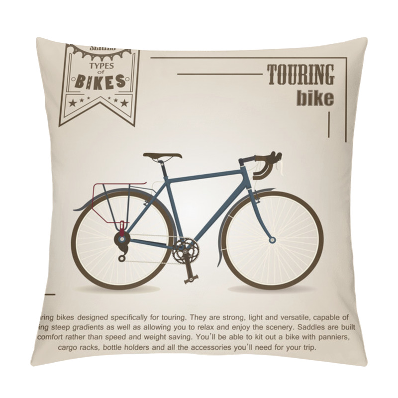 Personality  Vector Bike Touring Pillow Covers