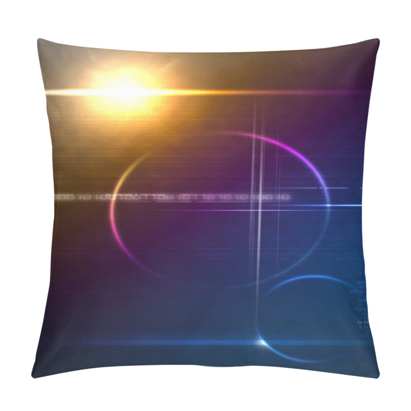 Personality  Technology Lensflare Backdrop Pillow Covers