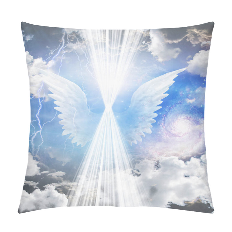 Personality  Angelic Being Of Light. 3D Rendering Pillow Covers