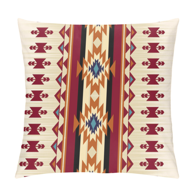 Personality  Navajo Pattern Design. Native American Style. Can Be Used In Fabric Design For Clothing, Textile, Wrapping, Background, Wallpaper, Carpet, Embroidery, Print Pillow Covers