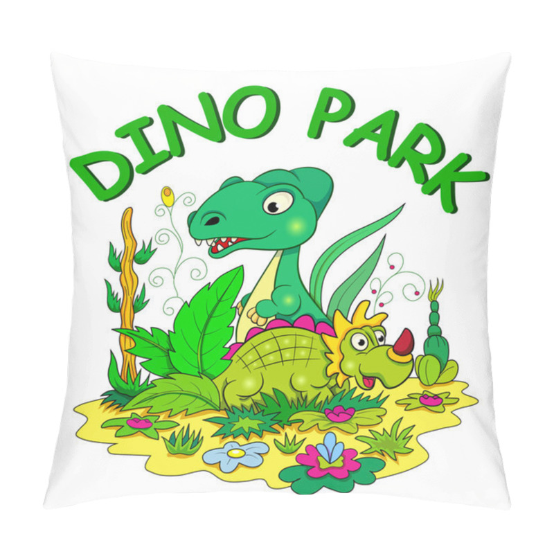 Personality  Funny Cartoon Dinosaurs Pillow Covers