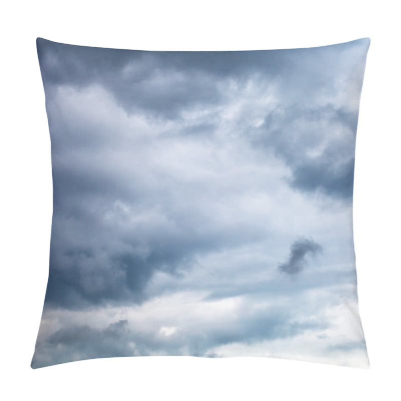 Personality  Dark Grey Storm Clouds In Summer Pillow Covers