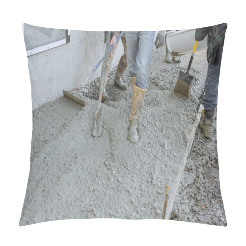 Personality  Wet Cement Has Been Poured Concrete For New House Driveway Pillow Covers