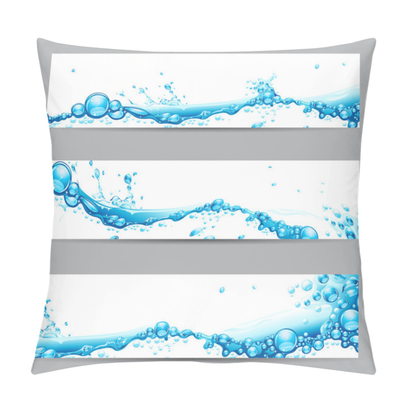 Personality  Water Splash Banner Pillow Covers