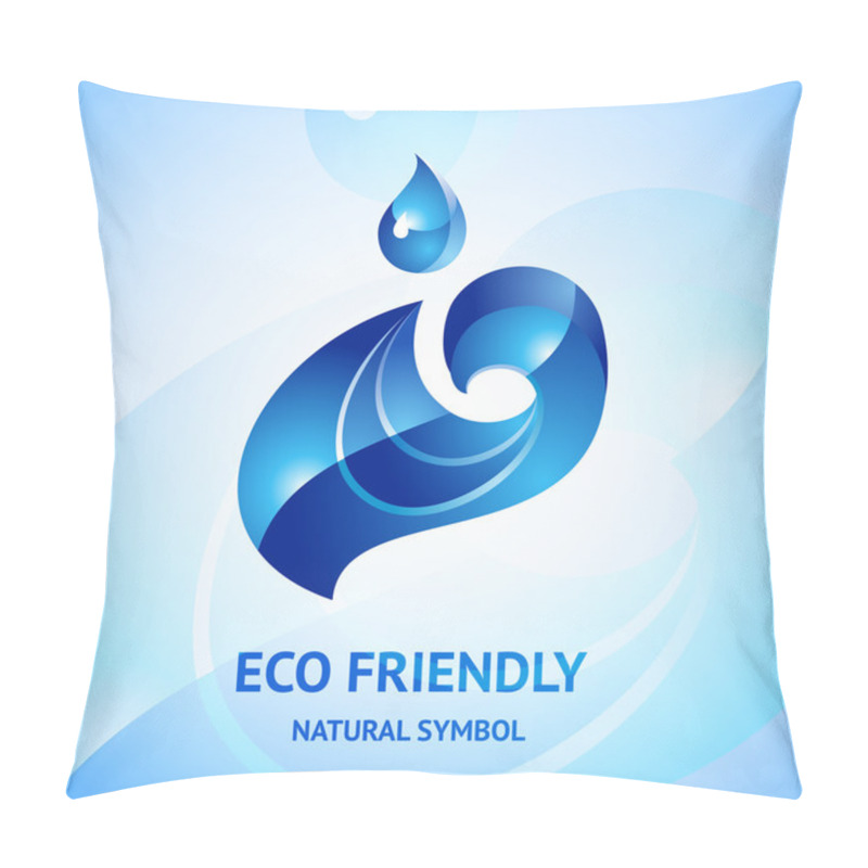 Personality  Water Natural Blue Symbol Pillow Covers