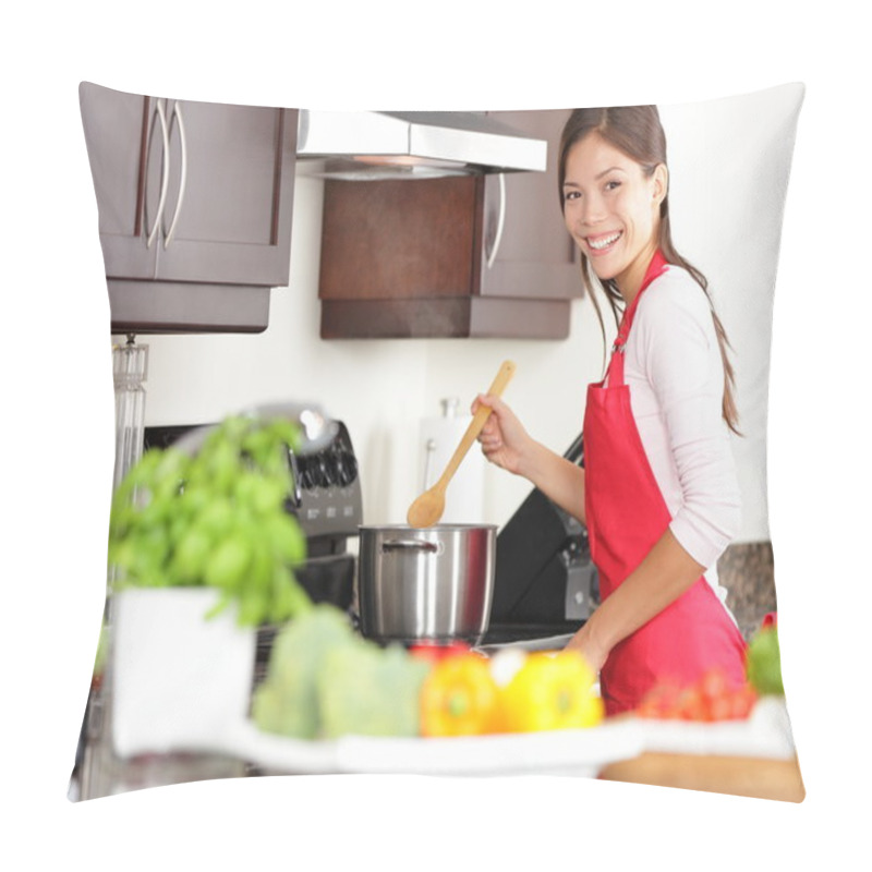 Personality  Cooking Woman In Kitchen Pillow Covers