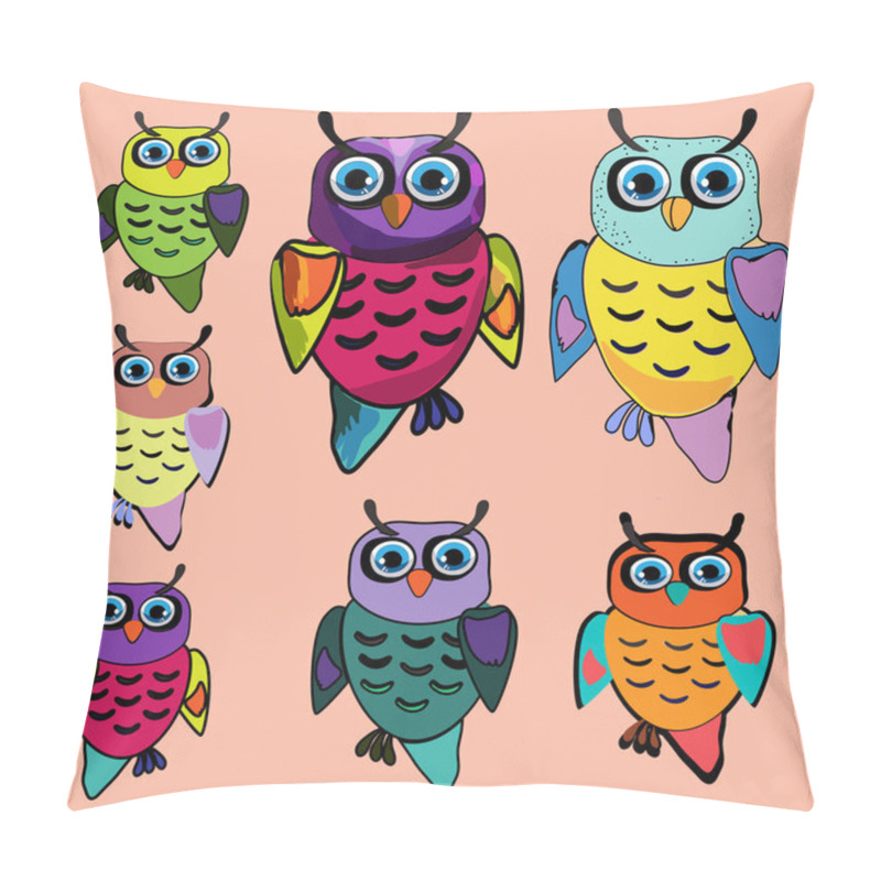 Personality  Set Of Cute Owl Pillow Covers