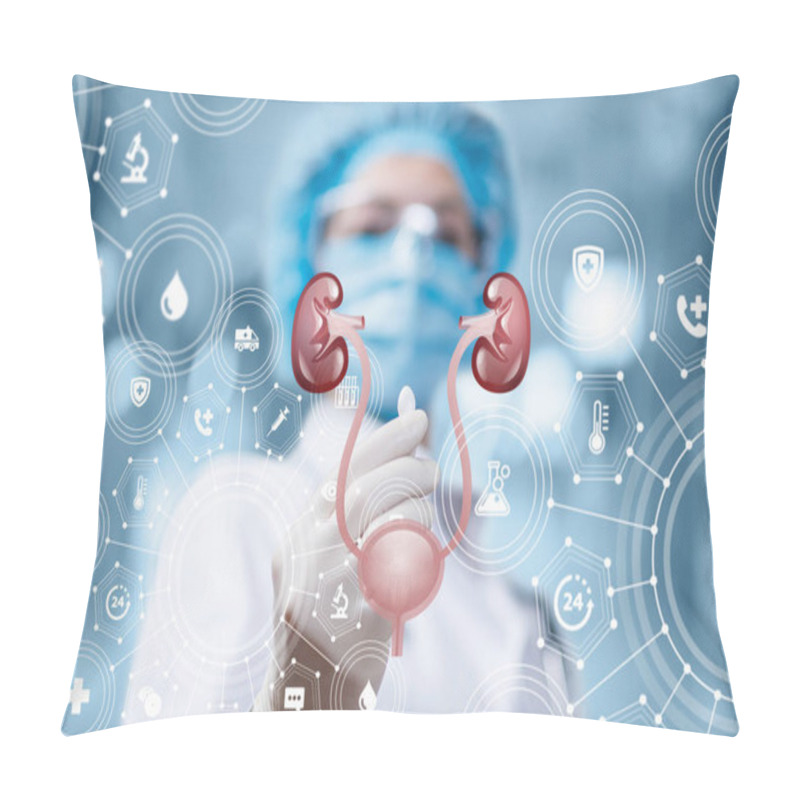 Personality  The Concept Of Treatment Of The Urinary System With Drugs. Pillow Covers