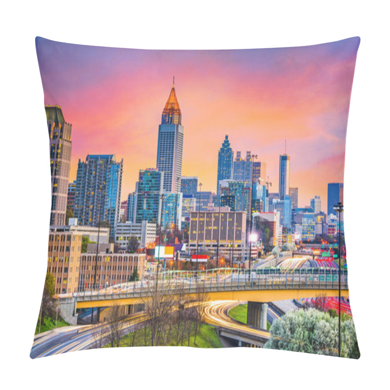 Personality  Atlanta, Georgia, USA Skyline Pillow Covers