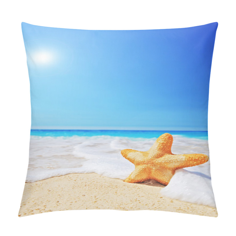 Personality  Starfish On Beach Pillow Covers