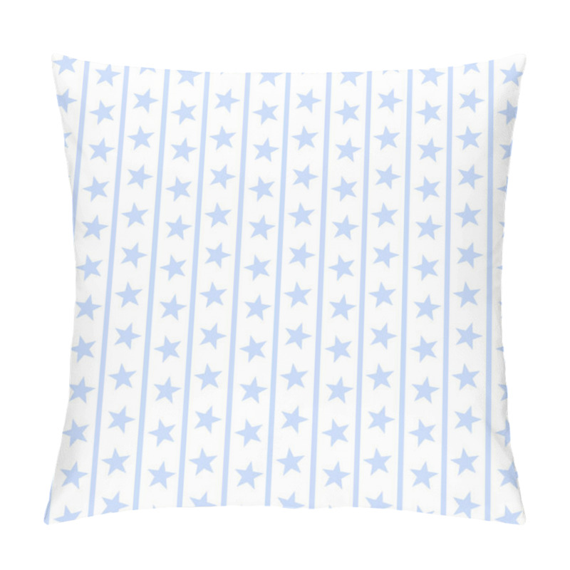 Personality  Pale Blue Stars & Stripes Pillow Covers