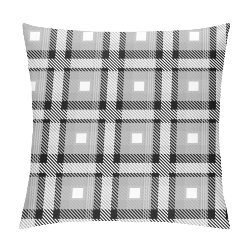 Personality  Vector Grey Plaid Check Teen Seamless Pattern In Geometric Abstract Style Can Be Used For Summer Fashion Fabric Design, School Textile Classic Dress, Picnic Blanket Neutral Colour Pillow Covers