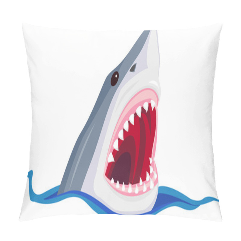 Personality  Angry Shark Pillow Covers