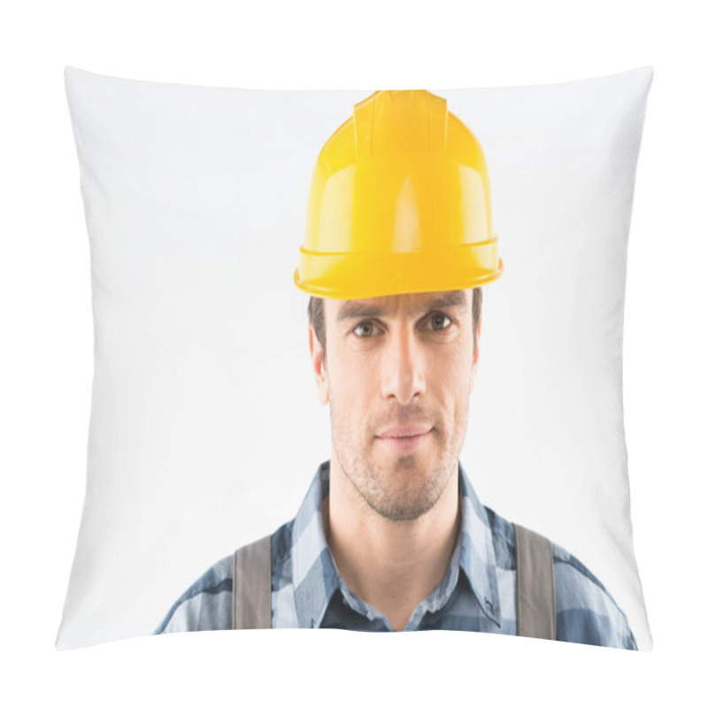 Personality  Construction Worker In Helmet Pillow Covers