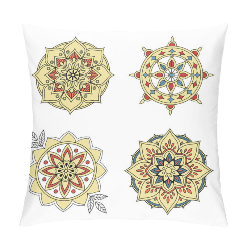 Personality  Indian Traditional Mandala Artwork. Perfect For Use In Creative Projects, Including Wall Art, Tattoos, Yoga-themed Designs, Meditation Visuals, And Digital Or Print Publications. Pillow Covers