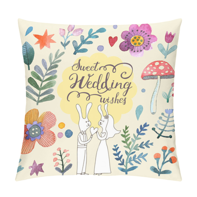 Personality  Lovely Forest Cartoon Card Pillow Covers