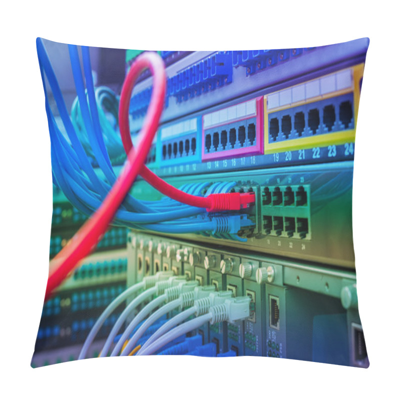 Personality  Network Switch And Ethernet Cables Pillow Covers