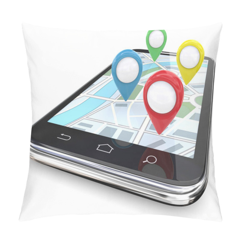 Personality  Smartphone GPS Pointers. Pillow Covers