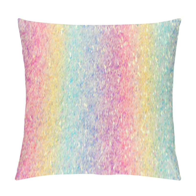 Personality  Background Of Abstract Glitter Lights. Multicilor Blue, Pink, Go Pillow Covers