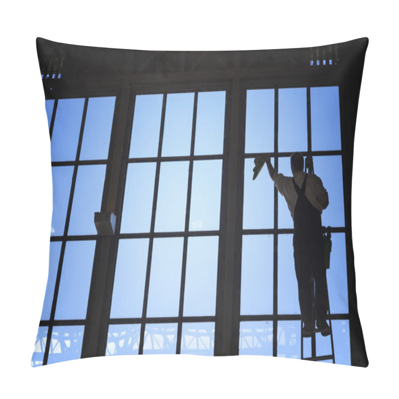 Personality  Window Cleaner Pillow Covers