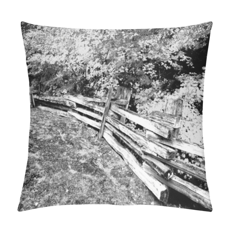 Personality  Autumn Nature Black And White Grayscale Background Pillow Covers