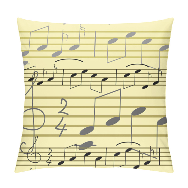 Personality  Seamless Music Pattern Pillow Covers