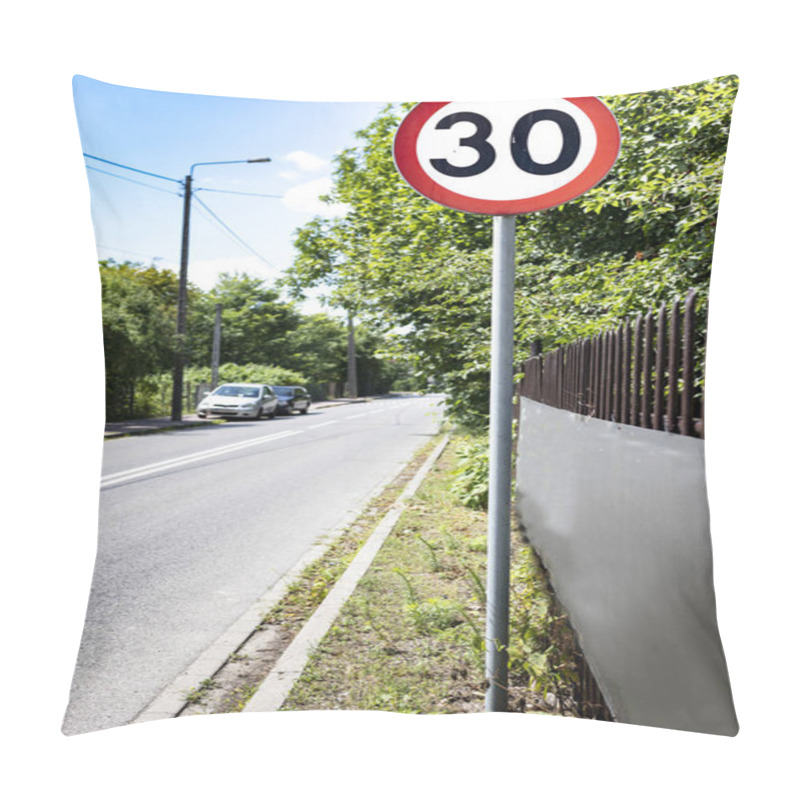 Personality  Road Sign Speed Limit Up To 30 Km  Pillow Covers