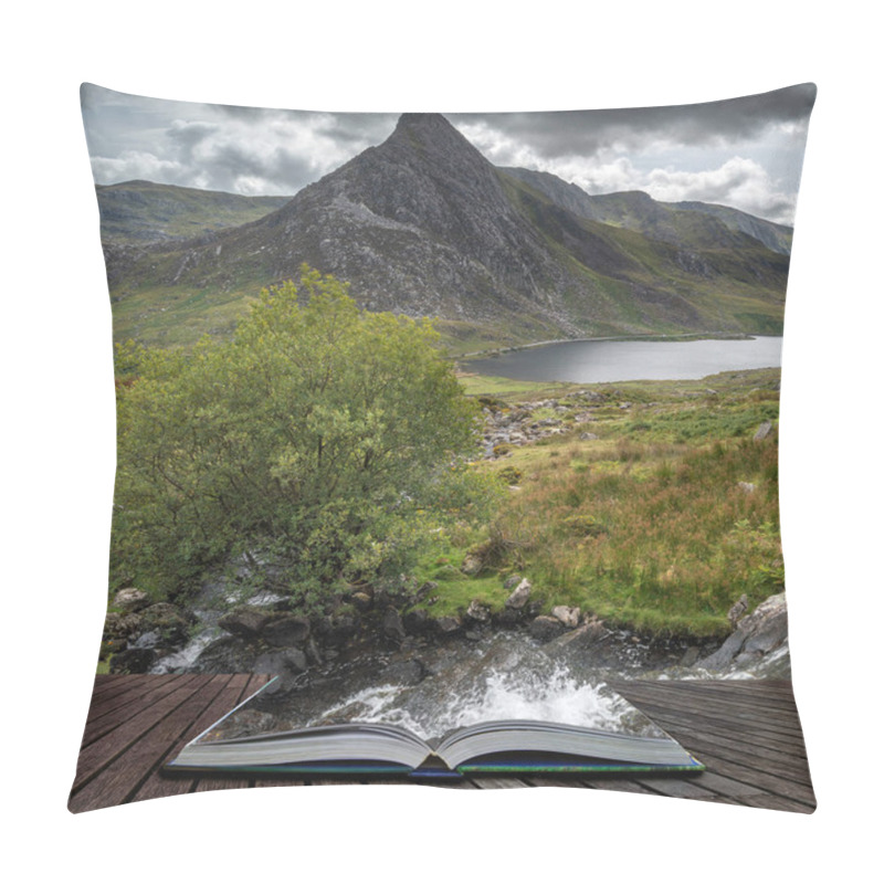 Personality  Stunning Landscape Image Of Countryside Around Llyn Ogwen In Sno Pillow Covers