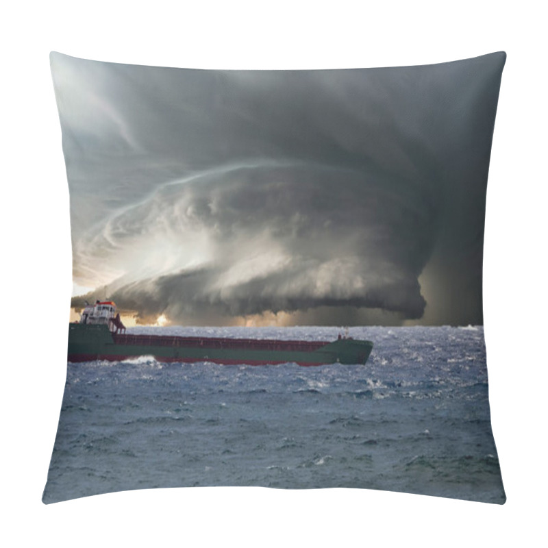 Personality  Ship In The Tempest Huricane Cyclone Pillow Covers