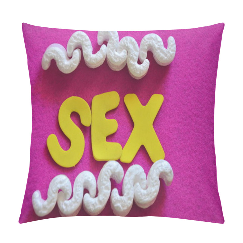 Personality  Word Sex On A Abstract  Pillow Covers