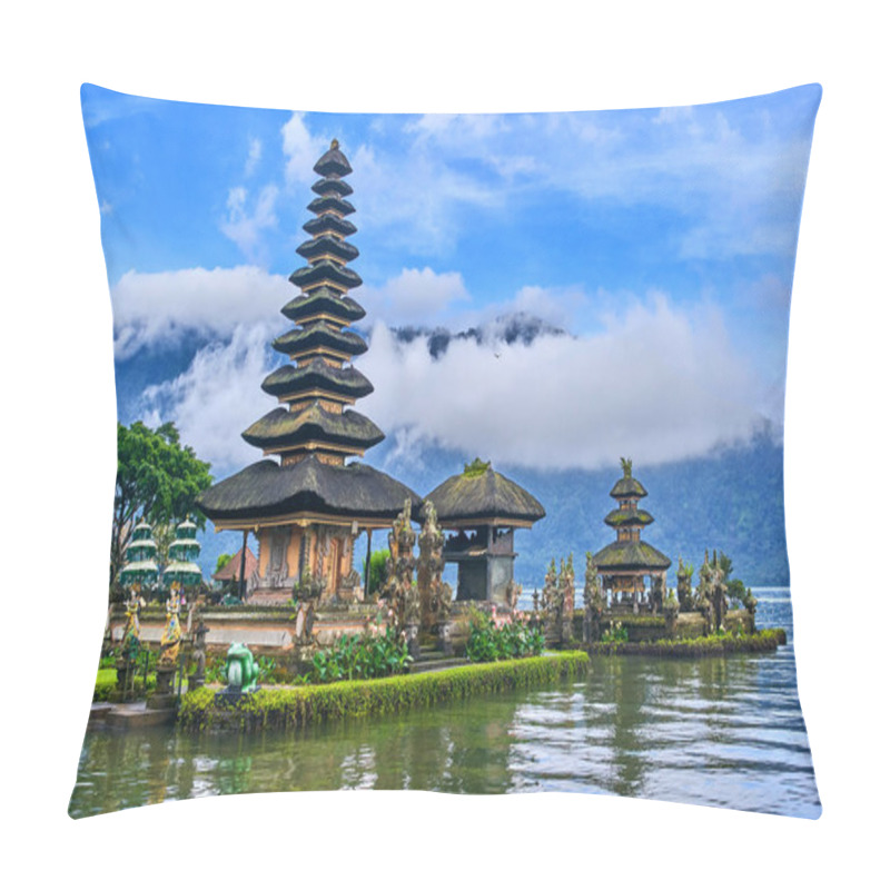 Personality  Pura Ulun Danu Beratan Temple On Bali Island, Indonesia Pillow Covers