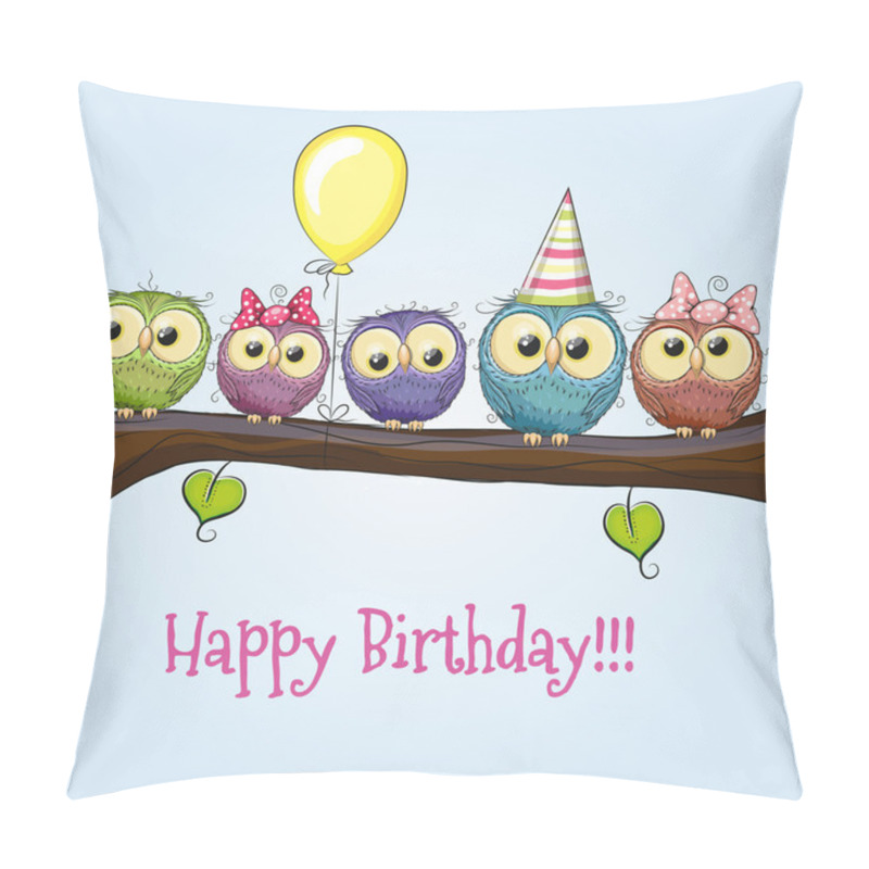 Personality  Five Owls Pillow Covers