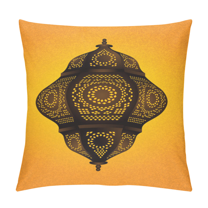 Personality  Beautiful Islamic Lamp For Eid Ramadan Celebrations - Vector Pillow Covers