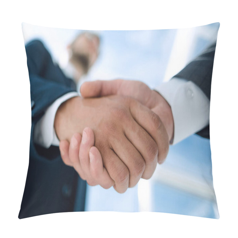 Personality  Bottom View.handshake Business People Pillow Covers