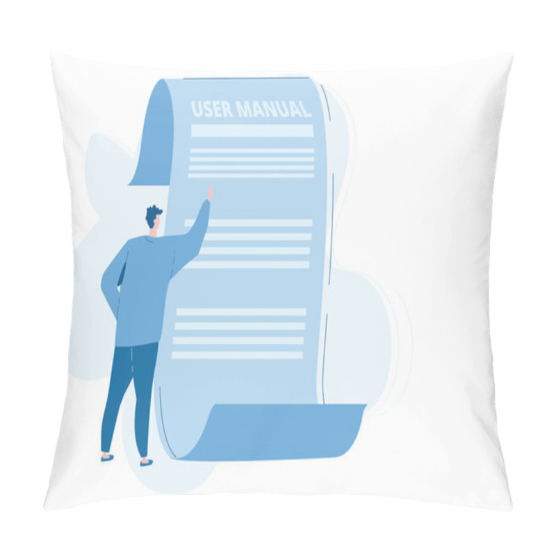 Personality  User Manual, Document Specification Requirements, Vector Illustration For Web Banner, Infographics, Mobile.   Pillow Covers