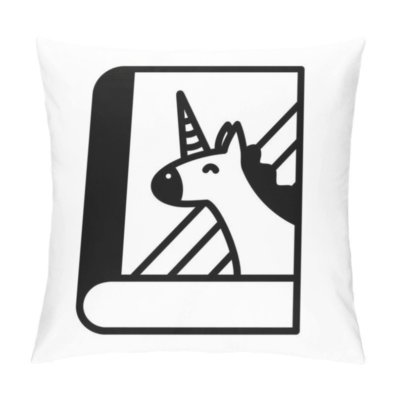 Personality  Storybook Icon. Drawing Book Icon Pillow Covers