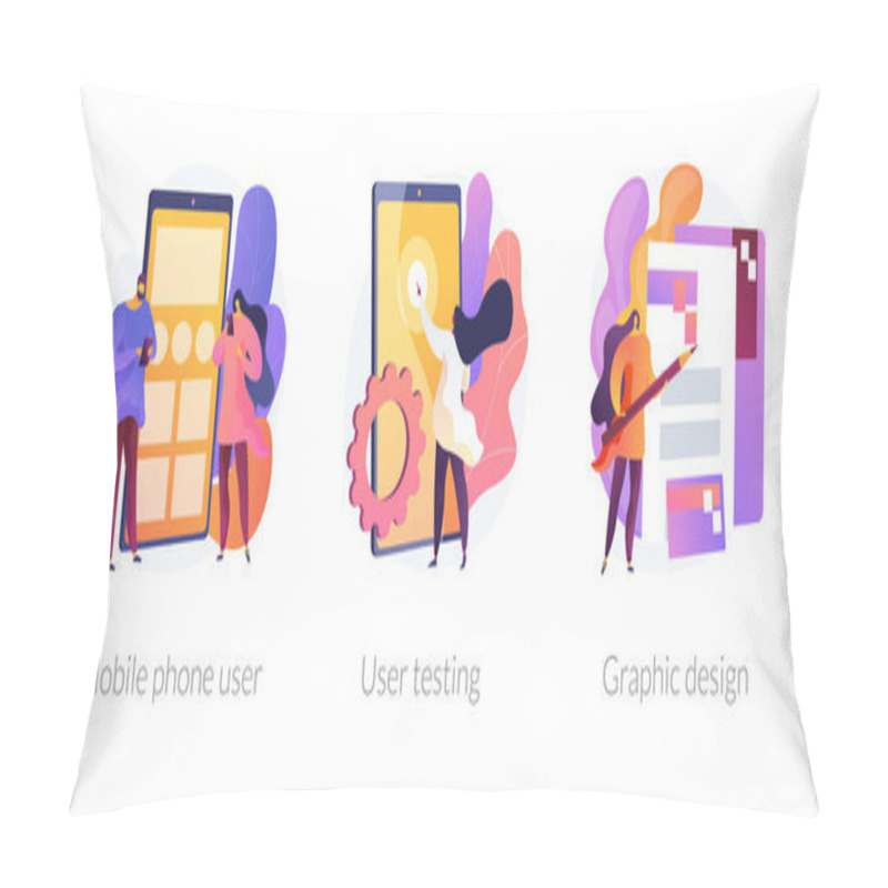 Personality  App Creation Vector Concept Metaphors Pillow Covers