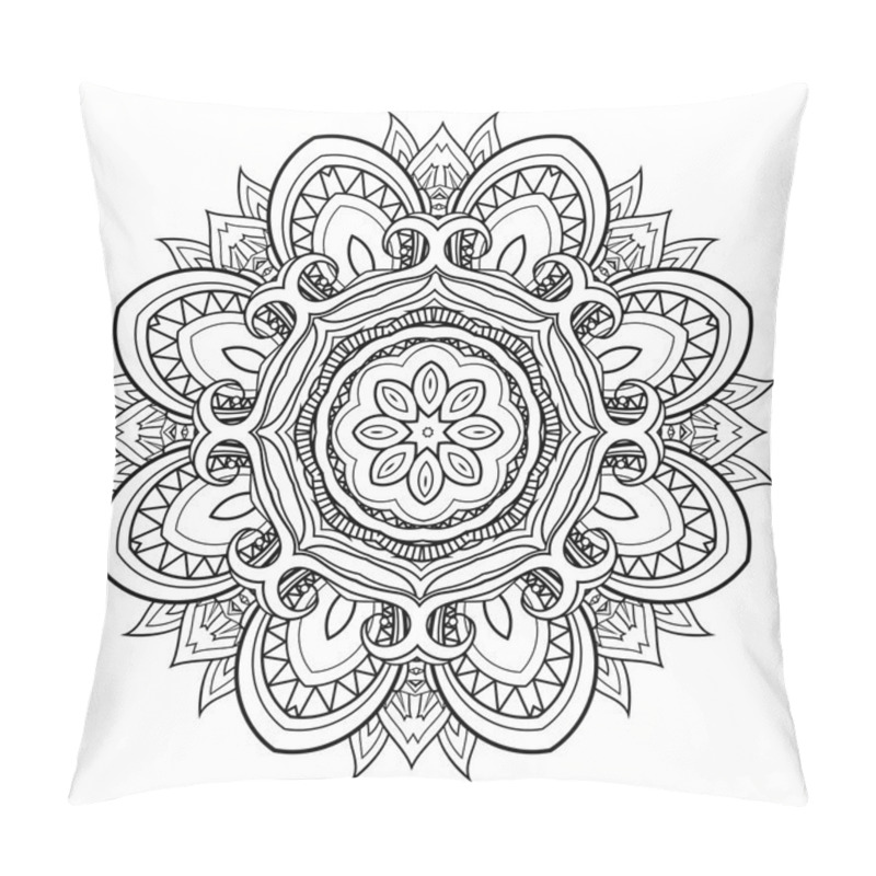 Personality  Vector Beautiful Deco Mandala Pillow Covers