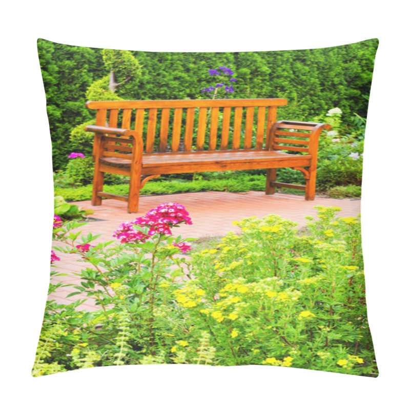 Personality  Bench In A Park Pillow Covers