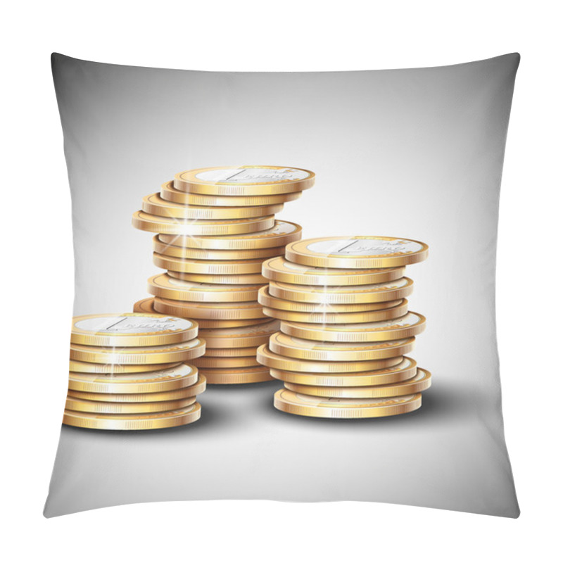 Personality  Stacks Of Coins Pillow Covers