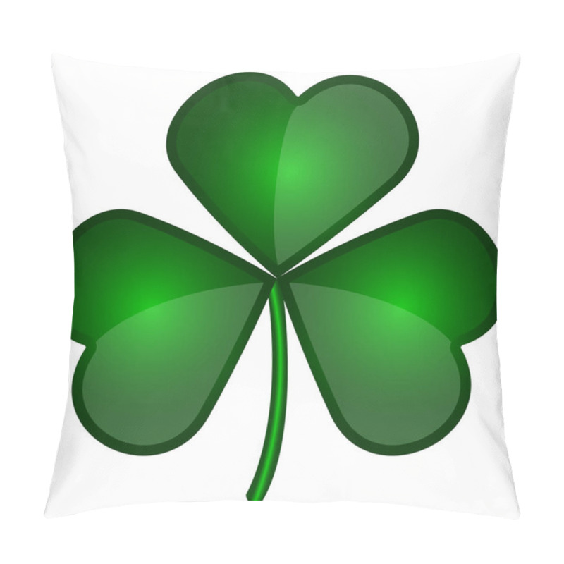 Personality  Isolated Patrick Day Clover Pillow Covers