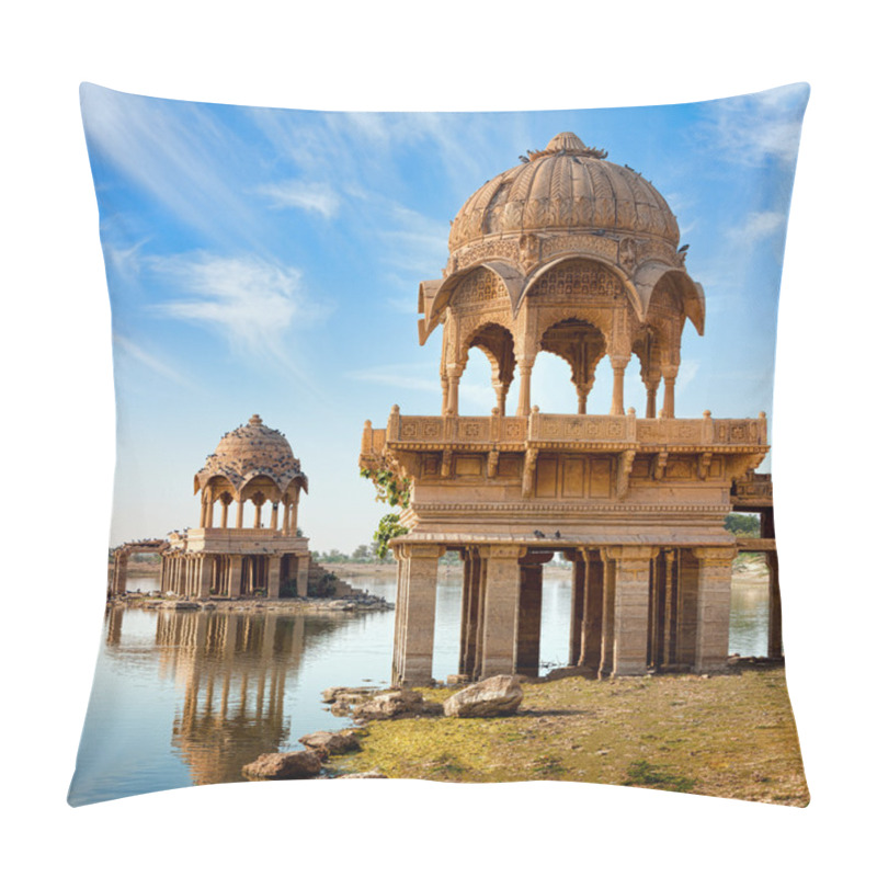 Personality  Gadi Sagar (Gadisar), Jaisalmer, Rajasthan, India, Asia Pillow Covers