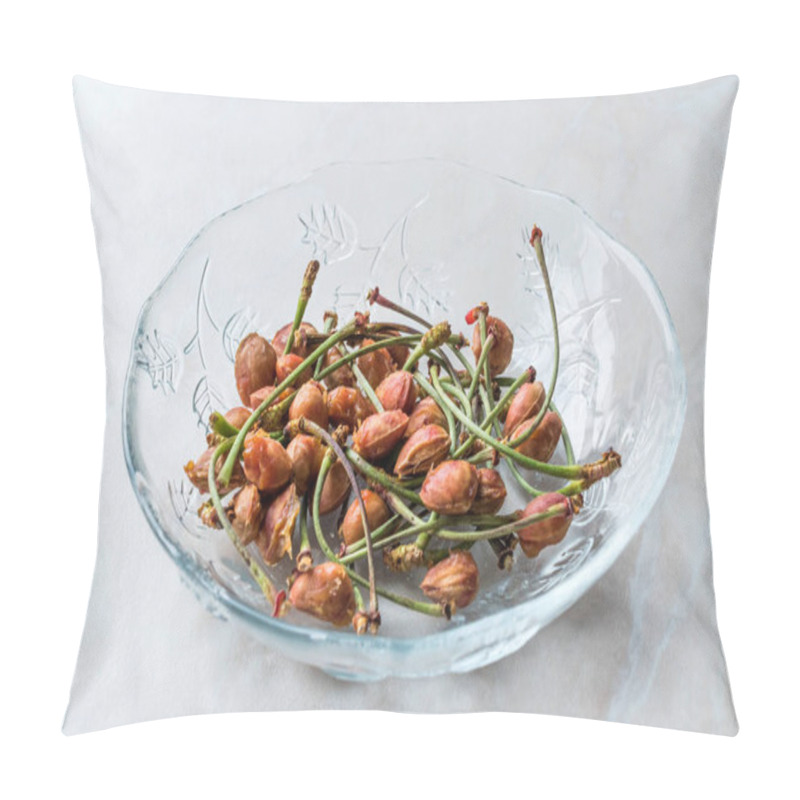 Personality  Cherry Seeds With Stalks / Fruit Garbage. Organic Food. Pillow Covers