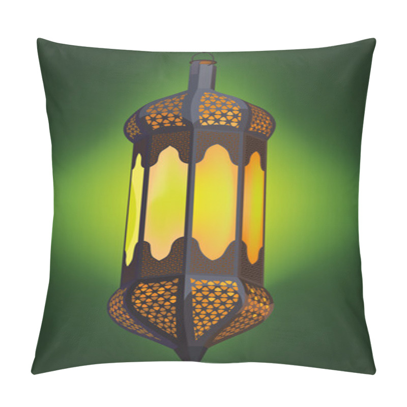 Personality  Illustration Of Traditional Arabic Lantern Pillow Covers