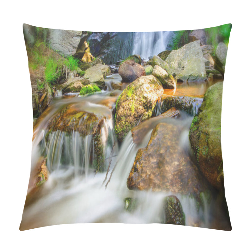 Personality  Waterfall On The Mountains Pillow Covers