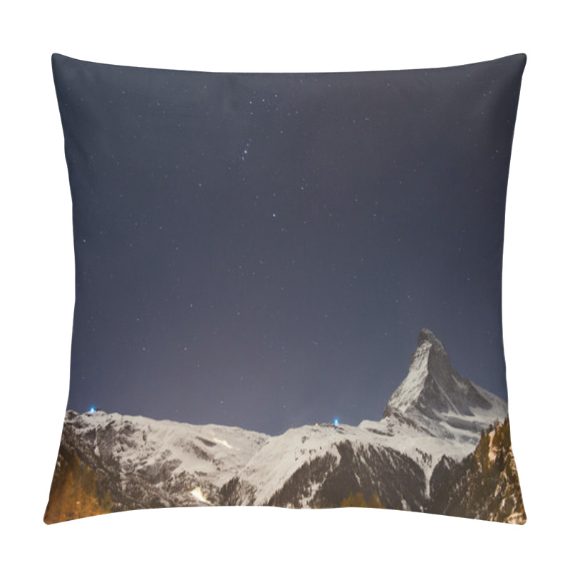 Personality  Matterhorn Peak At Night Pillow Covers